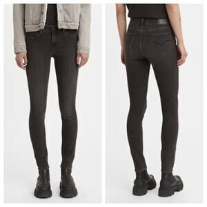 Levi's Women's 711 Skinny Jeans Dark Gray Size 29